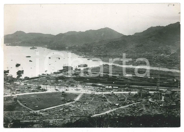 1955 ca JAPAN - NAGASAKI e la sua baia dopo la bomba atomica *Foto 15x10 cm