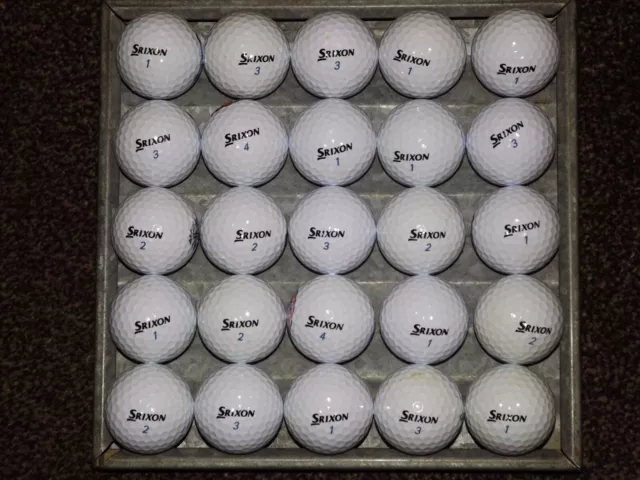 25 SRIXON AD333 Golf Balls Pearl (A) Grade