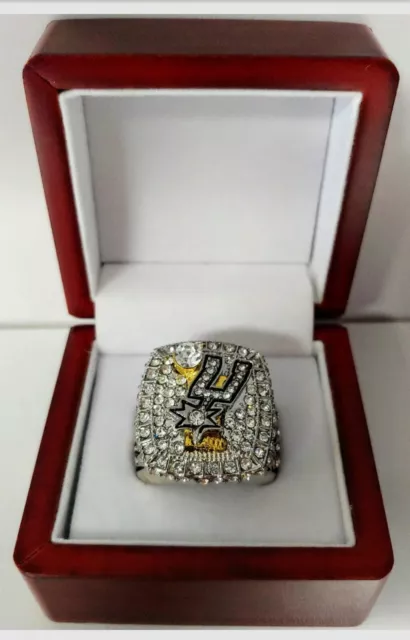 Tim Duncan - 2014 San Antonio Spurs Championship Ring With Wooden Display Box
