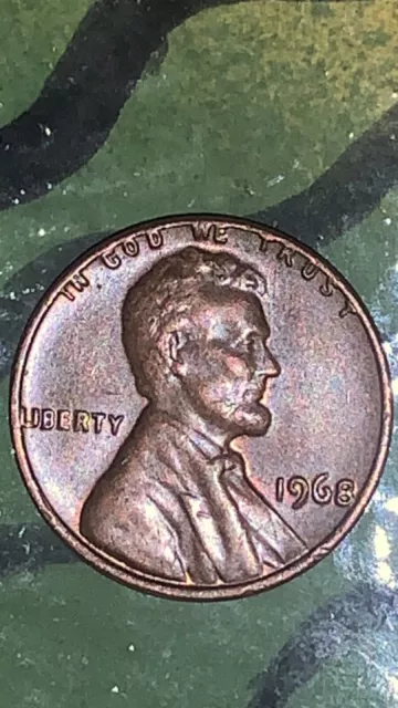 1968 Lincoln Penny with Error on Top Rim and "L" in Liberty on Edge Plus More