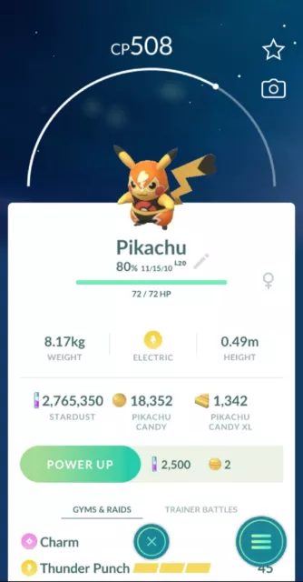 Pokémon GO Shiny Pikachu Libre – Trade 20.000 stardust (Read Describe) -  PoGoFighter