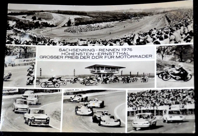 60922 Ak Voiture de Course Sachsenring 1976 Hohenstein Ernstthal Grosser Prix