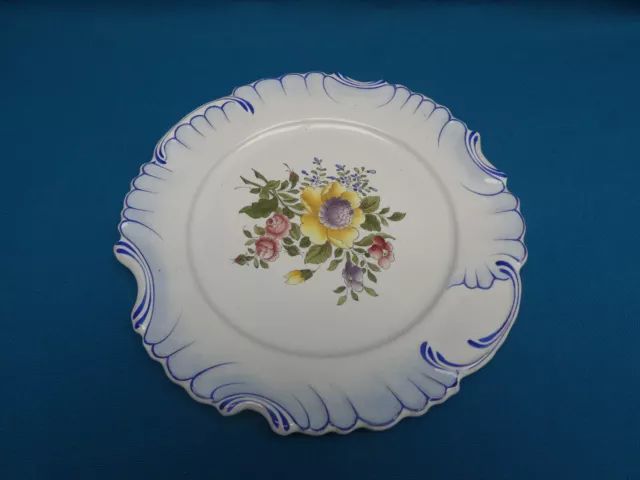 Vers 1900 Superbe Assiette En Faience De Charolles Alfred Molin 1838-1918