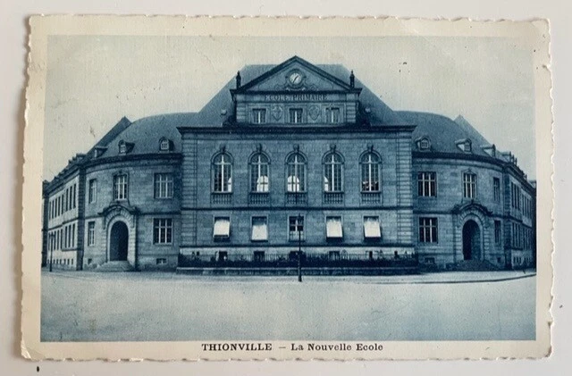 CPA 57 THIONVILLE La Nouveau Ecole (l'Ecole Poincaré) DIEDENHOFEN (1934) 2