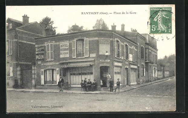 CPA Rantigny, Place de la Gare