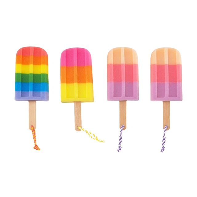 5 piezas Creativa bola de baño toalla de baño en forma de helado Baño Flor Ducha Cuerpo