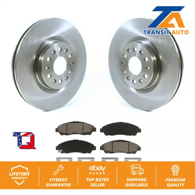 [Front] Disc Brake Rotors And Ceramic Pad Kit For Cadillac XT5 Buick Enclave XT6