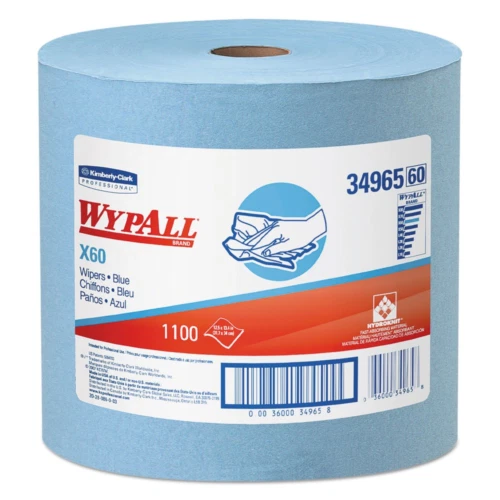 Wypall X60 Cloths, Jumbo Roll, 12.5 X 13.4, Blue, 1100/Roll US Stock Y1