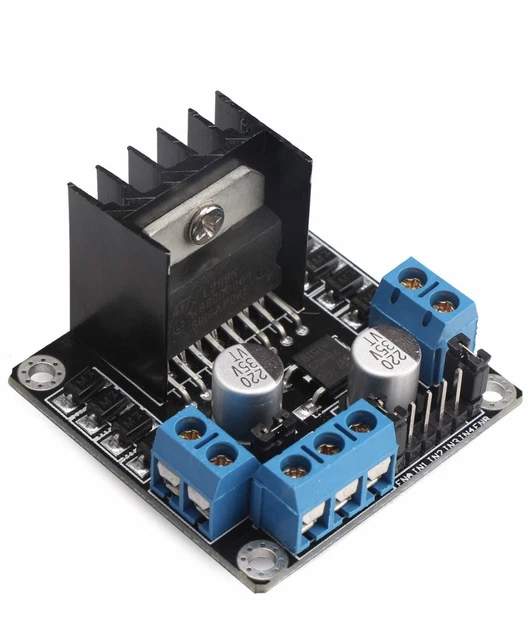 Module Contrôleur Moteur L298N Dual H Bridge - Pour Moteurs DC Ou Pas à Pas (2/4 Phases) - Alimentation 5-35V, 2A Max