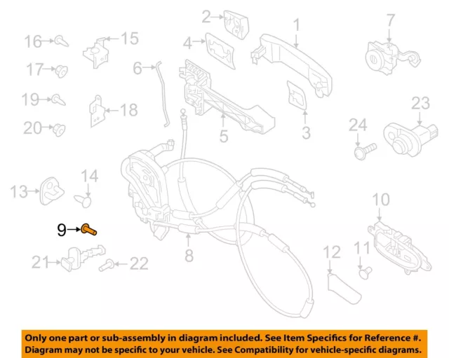 NISSAN OEM 17-18 Leaf Rear Door-Lock Striker Screw 805994AF0A