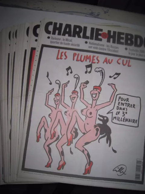 LOT CHARLIE HEBDO: Année 1999 Complète.  51 N°.