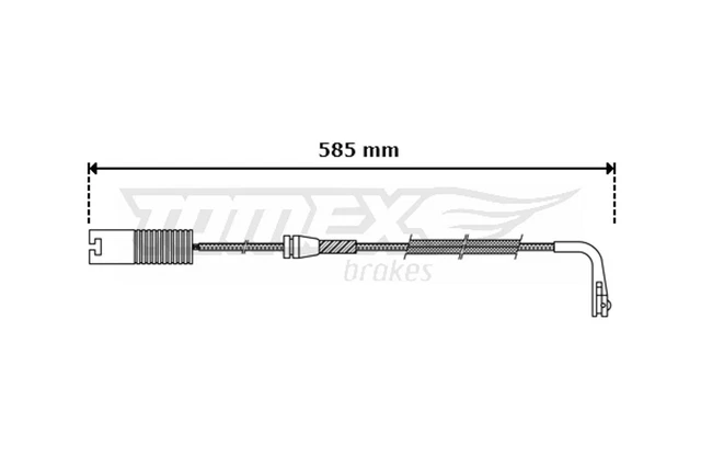 Warnkontakt Bremsbelagverschleiß TOMEX Brakes TX 30-35 für BMW E39 hinten 5er Z8