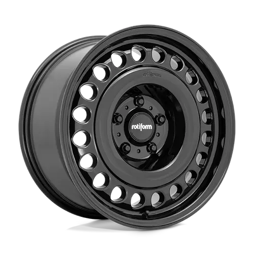 18x9 Rotiform R191 STL Gloss Black Wheels 5x120 (30mm) Set of 4