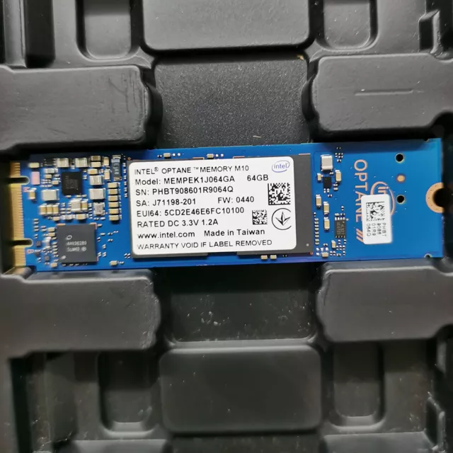 Intel Optane Memory 64GB M10 SSD M.2 2280 MEMPEK1J064GA PCIe 3.0 Xpoint NVMe