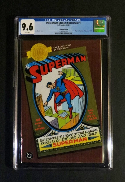 SUPERMAN #1 CGC 9.6 NM MILLENNIUM EDITION *Chromium Variant* Action DC 2000