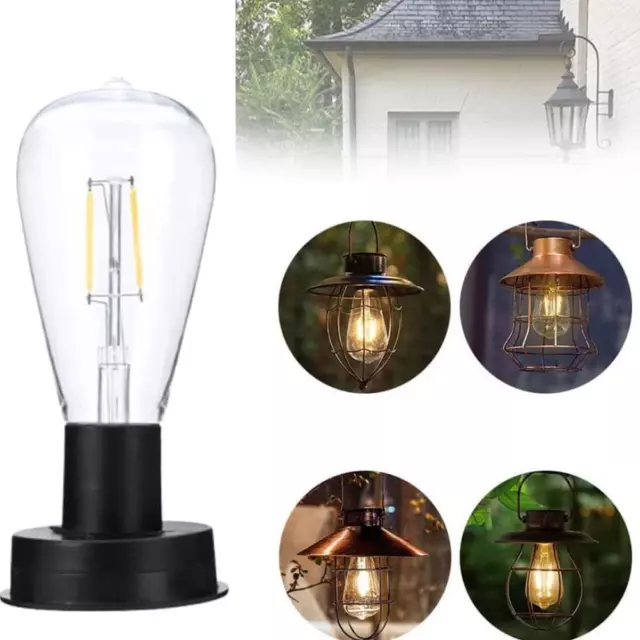 Solar LED Garden Lamp Outdoor Tungsten Filament Bulb Lamp 7cm/8cm Night Light`