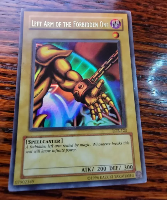 EXC Left Arm of the Forbidden One LOB-123 Yu-Gi-Oh 2002 Unlimited