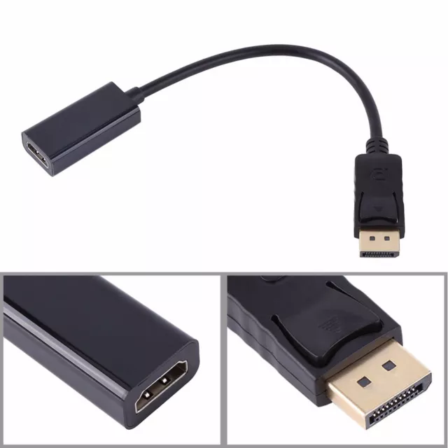 DP Display Port Male To HDMI Female Cable Converter Adapter