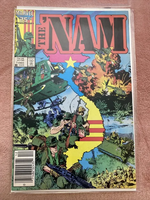 THE 'NAM#1 1986 (Newsstand edition) MARVEL COMICS VF