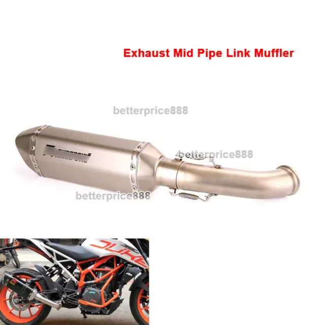 Mid Exhaust Pipe Link Muffler Modified For 125 250 390 Duke RC 390 Husqvarna 401