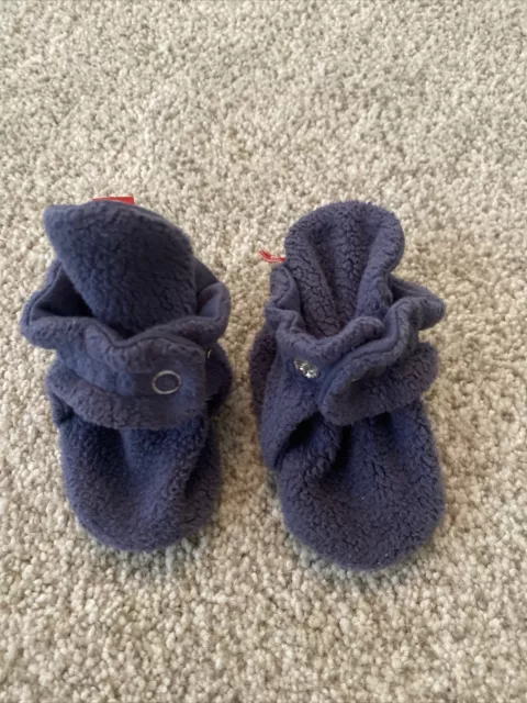 Zutano Cozie Fleece Baby Bootie Cream 3M