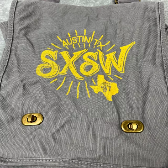 SXSW Bag Gray Concert Music Shoulder Strap Austin TX 2