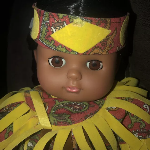 GI-GO Toys Vinyl Cloth Native American Indian Doll 12" Sleepy Eyes NOS 2