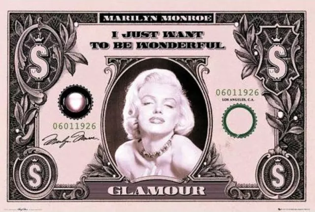 Marilyn Monroe : Dollar - Maxi Poster 91.5cm x 61cm nuevo y sellado