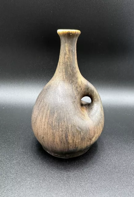 Organische Vase Studio Keramik Laufglasur Höhe 16,5cm