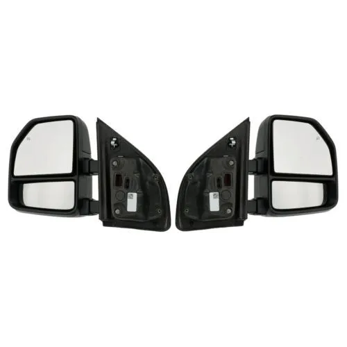 NEW OEM 21-22 Ford F-150 Power Trailer Tow Mirrors Manual Fold No Camera/BLIS