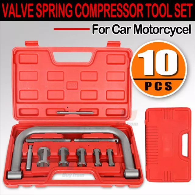 Valve Spring Compressor Removal Installer Tool Kit for Car Motorcycle Van Engine