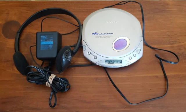 ソニー D-E351 シルバー CD ウォークマン ポータブル CD プレーヤー Sony DE351 Silver CD Walkman Portable CD Player - Silver (D