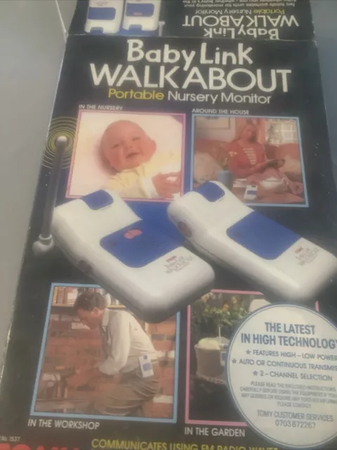 Vintage Babylink Walkabout Tomy Portable Nursery Monitor