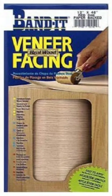 Veneer Technologies 12421 Red Oak Iron-on Real Wood Veneer Facing, 12-Inch x 48-