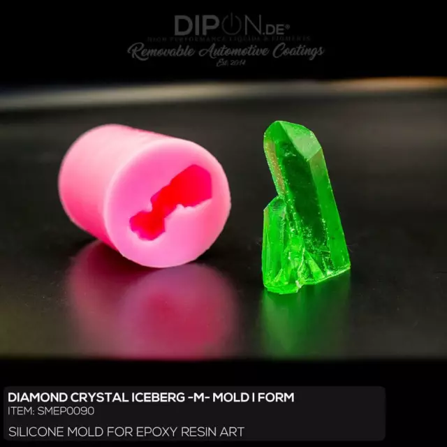 Epoxidharz Silikonform DIAMOND CRYSTAL ICEBERG SIZE M Gießform Epoxy Resin Mold