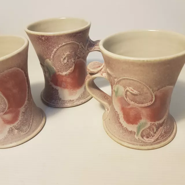 KEVIN BOYD AUSTRALIAN STUDIO POTTERY Mugs 1980s Studio Art Vintage Signed 3