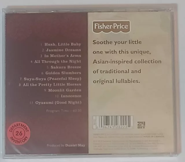 New Sealed Fisher Price Zen Lullabies World Baby Asian Inspired Music CD 3