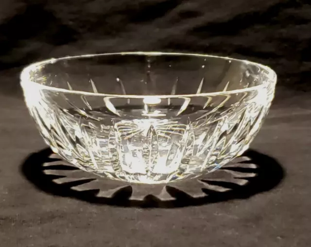 Vintage Cut Lead Crystal Glass Candy Bowl 4.5" Retired Atlantis Castelo Pattern