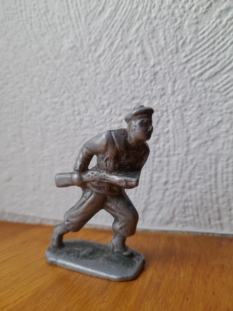 Figurines Indiens QUIRALU Pirogue Alu 1950 vintage Figurines Indiens QUIRALU Pirogue Alu 1950 vintage
