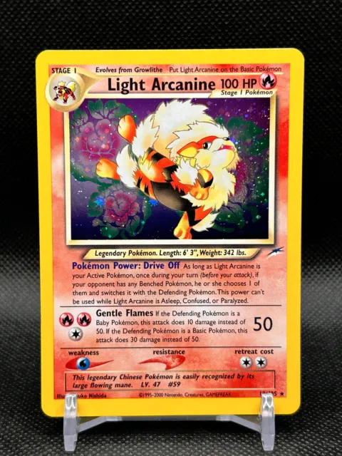 Pokemon Card - Light Arcanine - Neo Destiny 12/105 Holo Rare
