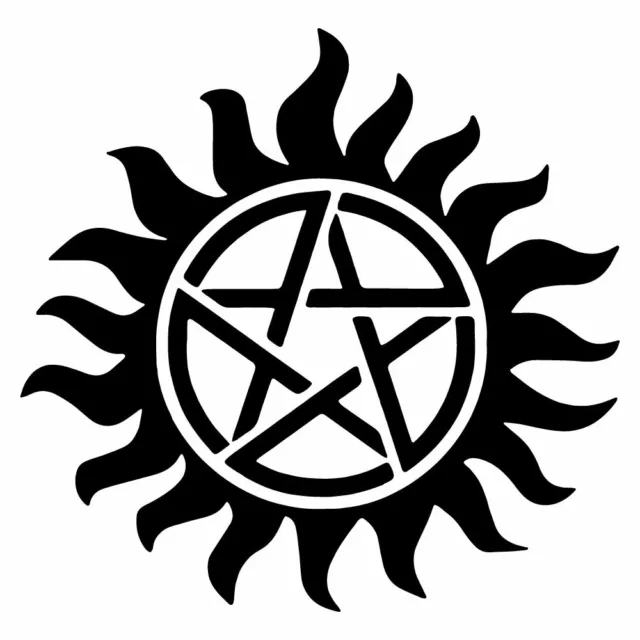 4.1" SUPERNATURAL Vinyl Decal Sticker Car Laptop Sam Dean Winchester Pentagram