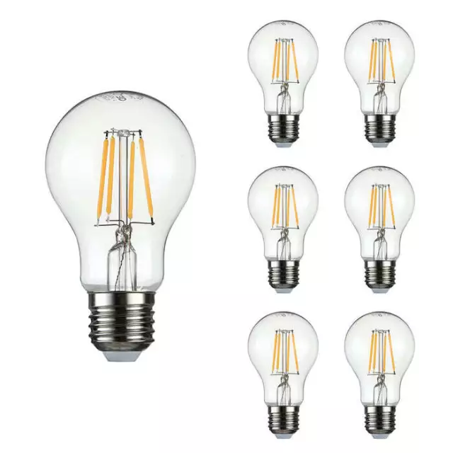 LED Dekoratives Industriefilament A60 GLS Glühbirne E27 Edison Schraube TEKLED