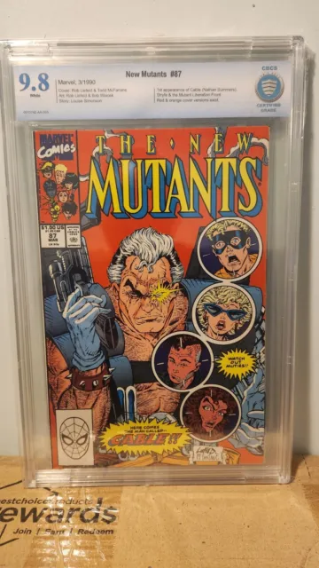 New Mutants 87 CBCS  9.8 White Pages Cable Marvel Comics X-men