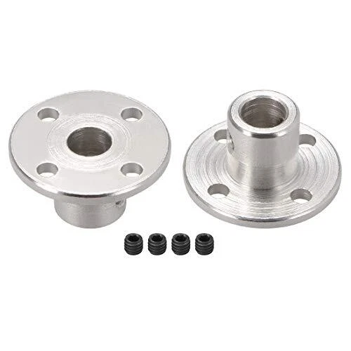 6mm Inner Dia H12*D10 Rigid Flange Coupling Motor Guide Shaft Coupler Motor C...