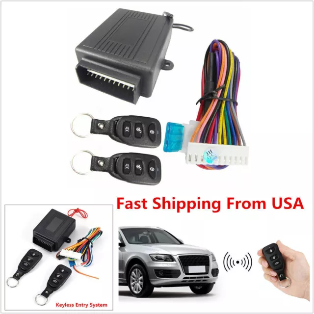 Car Remote Control Central Kit Door Lock Vehicle Keyless Entry Anti-theft Alarm