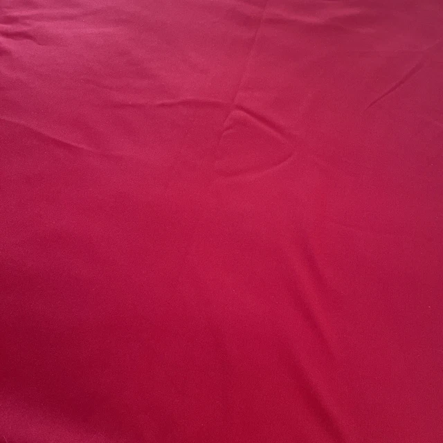 Deep Red Vintage Double Knit, Fabric 60" Wide By The Yard Cranberry Polyester