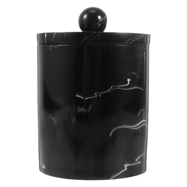 BOÎTE COTON-TIGE MARBRE Récipient Avec Couvercle Pour Cotons-tiges De EUR 20,19 - FR