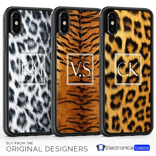 Personalised Animal Fur Name Initials Custom Phone Case For iPhone X XS XR 8 7 6
