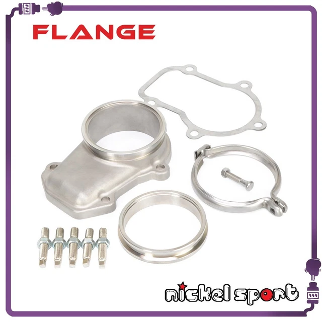 TURBO DUMP DOWN Pipe Flange Gasket Kit 5 Bolt to 3" Vband Ford XR6
