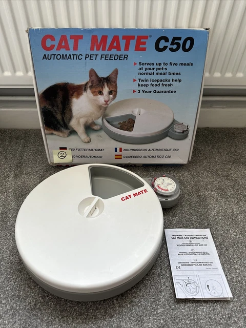 Cat Mate C50 Alimentatore automatico elettronico per animali domestici gatto o cane di piccola taglia - In scatola. In perfette condizioni (2)